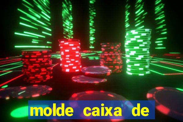 molde caixa de baralho png
